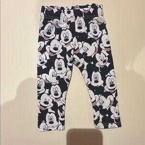 Mickey Mouse Baby Leggings - Black and White